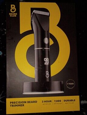 BEARD CLUB Precision Beard Trimmer (Black) (NIB)